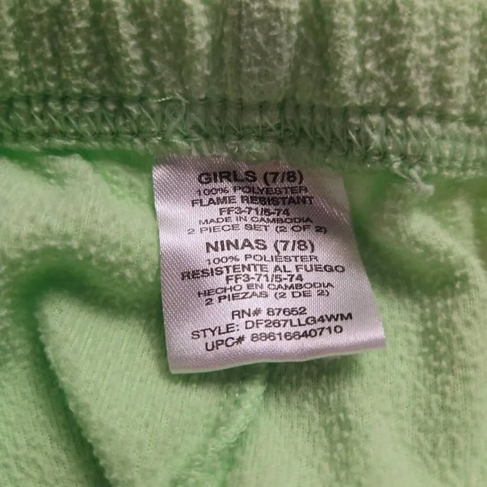Disney Fairies Tinkerbell Pajamas M7/8